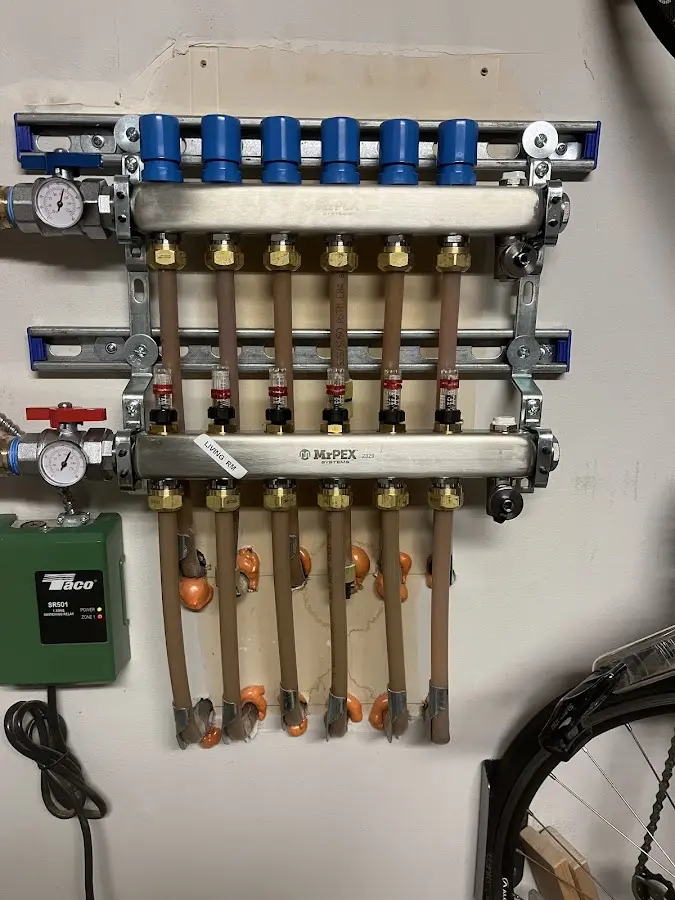 Plumber performing Gas Line Installation at a residential property in Spring Hill